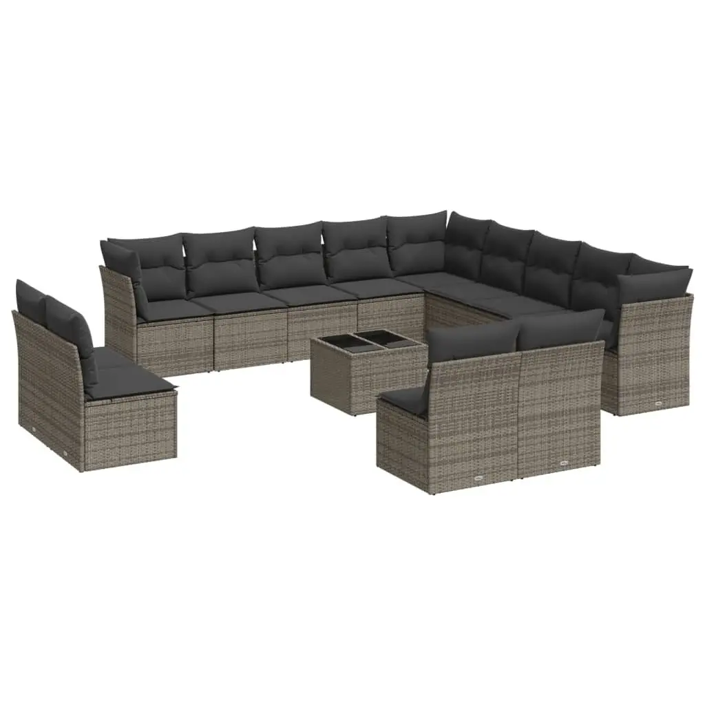 14 Piece Garden Sofa Set with Storage