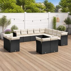 Specifications for 13-Piece Black Patio Sofa Set