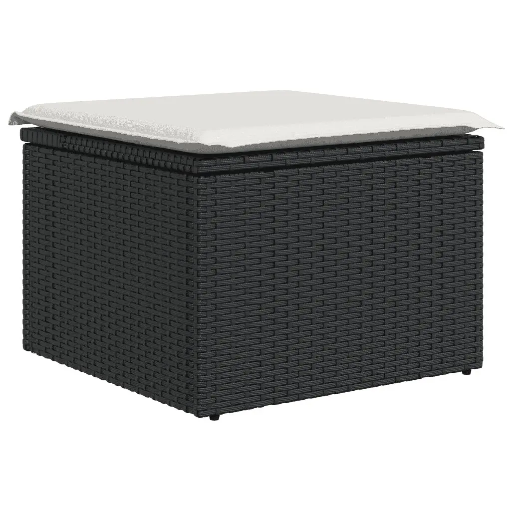 11 Piece Garden Sofa Set in Black