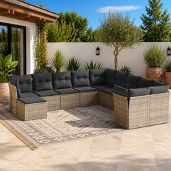 11-Piece Modular Garden Sofa Set - Specifications Included