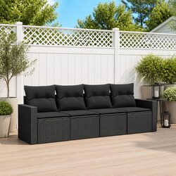 Specifications of the Modular Black Garden Sofa Set