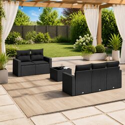 Specifications for 6 Piece Outdoor Garden Sofa Set