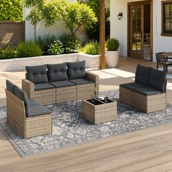 Detailed Specifications of 8 Piece Outdoor Garden Sofa Set