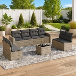 Specifications of a 9-Piece Outdoor Sectional Sofa Set