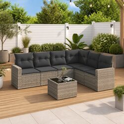 Specifications for 7-Piece Grey Outdoor Sofa Set