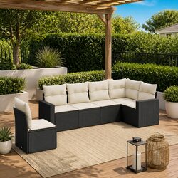 Specifications of the 6-Piece Black Outdoor Sofa Set