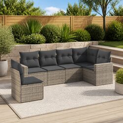 Specifications of 6 Piece Grey Outdoor Sofa Set