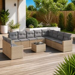Specifications of 11 Piece Outdoor Garden Sofa Set in Beige