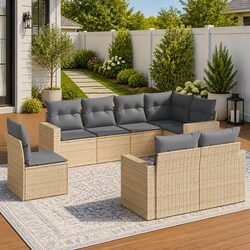Specifications of 8-Piece Outdoor Sectional Sofa Set