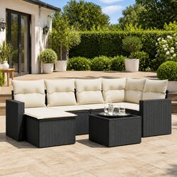 Specifications of 7-Piece Black Outdoor Sofa Set