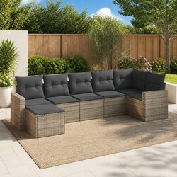 Specifications of 7 Piece Outdoor Sofa Set in Grey