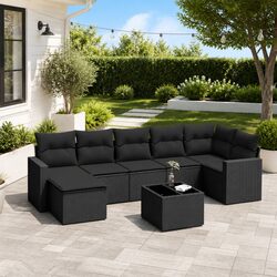Specifications of Black Modular 8 Piece Sofa Set