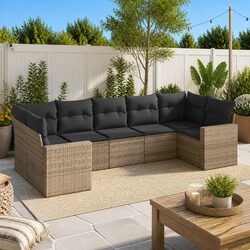 7-Piece Modular Grey Outdoor Sofa Set Specifications