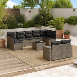 Specifications of 10-Piece Modular Outdoor Garden Sofa Set