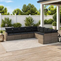 10-Piece Grey Outdoor Sectional Sofa Specifications