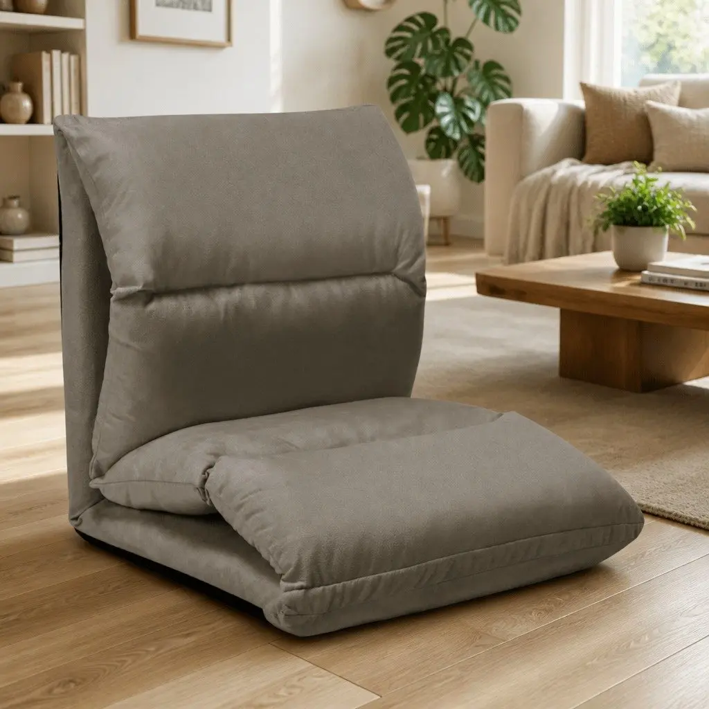 Microfibre Reclining Floor Chair