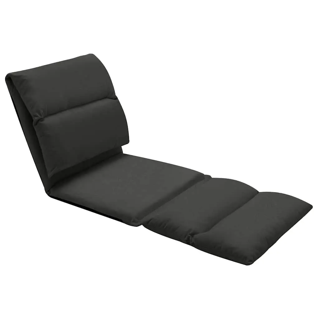 Folding Floor Chair Lounge Chaise Adjustable Recliner Microfibre Leisure Sofa