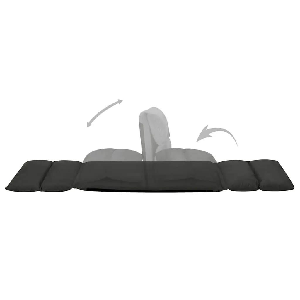 Folding Floor Chair Lounge Chaise Adjustable Recliner Microfibre Leisure Sofa