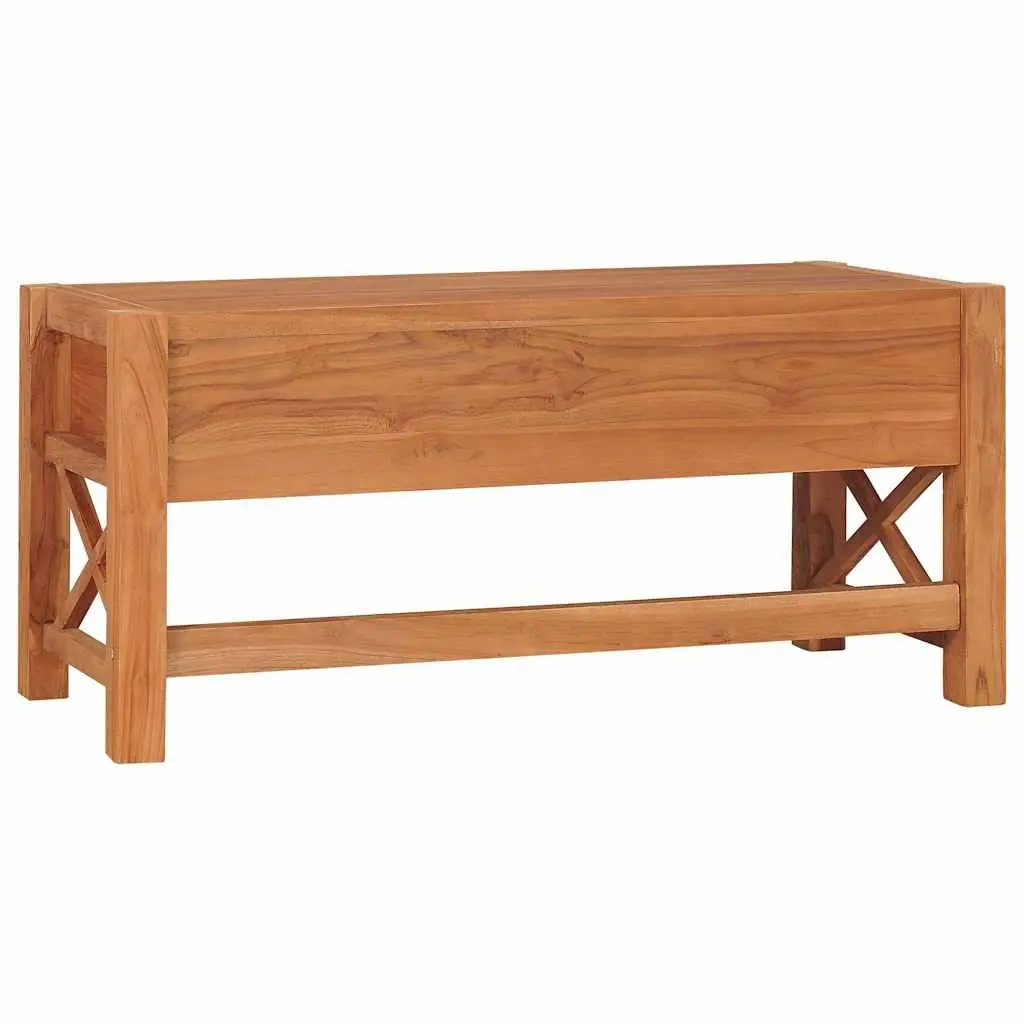 TV Cabinet Living Room 100x40x45 cm Teak Wood Storage Unit with Drawers