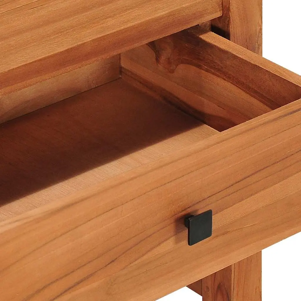 TV Cabinet Living Room 100x40x45 cm Teak Wood Storage Unit with Drawers