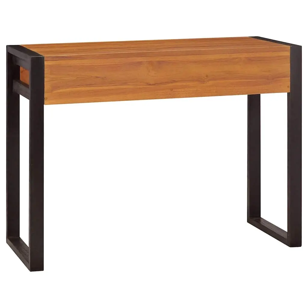 Wooden Desk for Office 100x40x75 cm with 2 Drawers Brown Storage Furniture