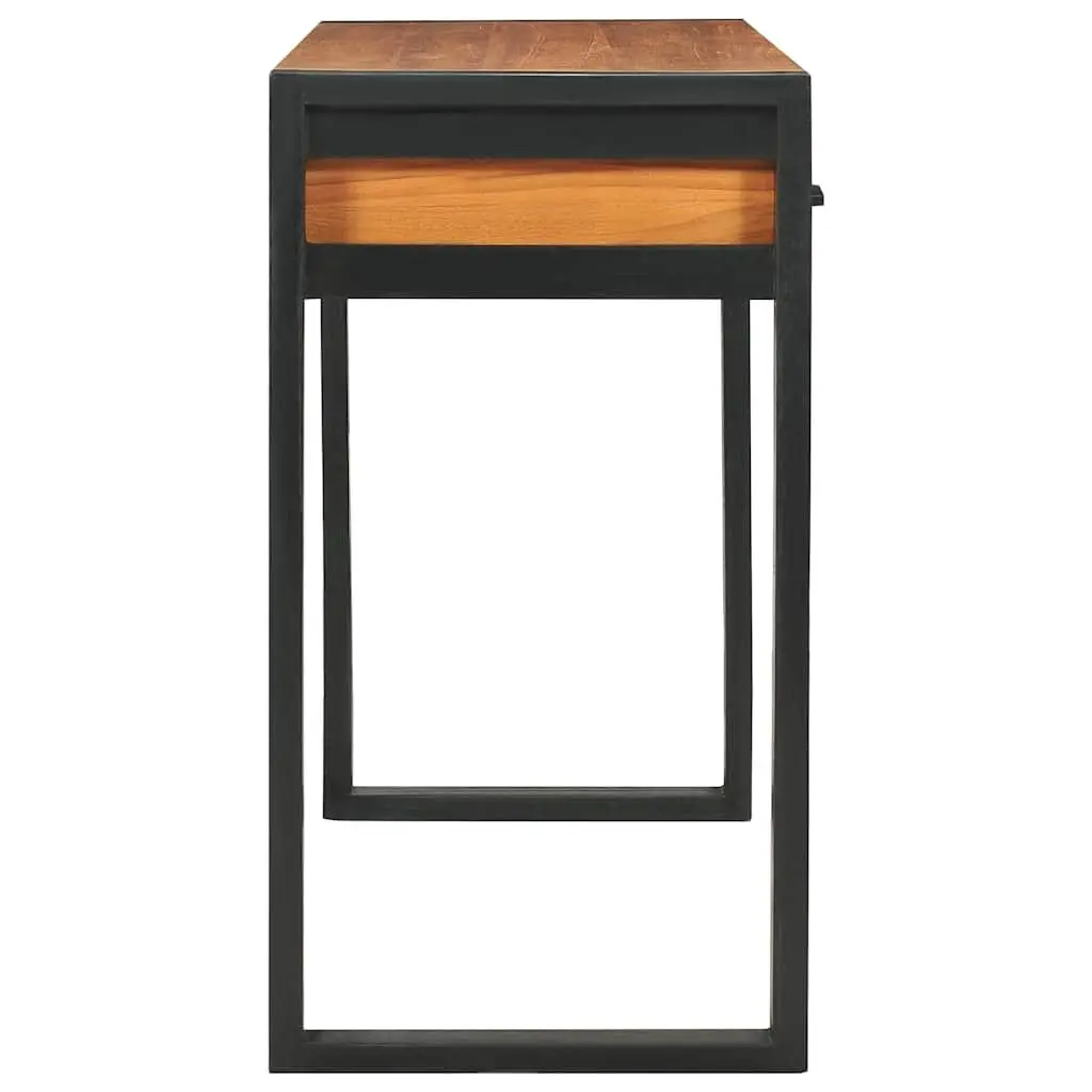 Wooden Desk for Office 100x40x75 cm with 2 Drawers Brown Storage Furniture