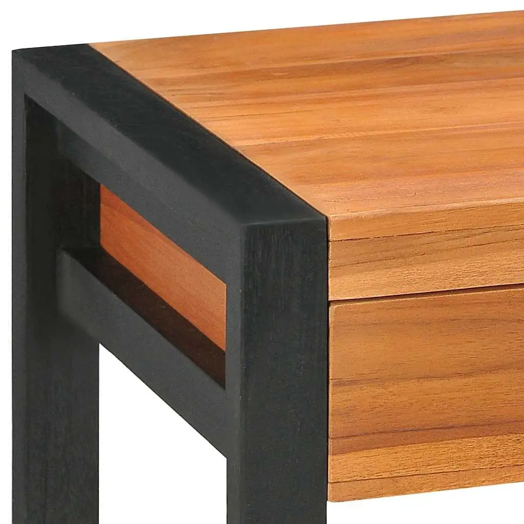 Wooden Desk for Office 100x40x75 cm with 2 Drawers Brown Storage Furniture