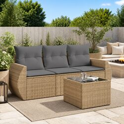 Specifications of 4 Piece Garden Sofa Set in Beige