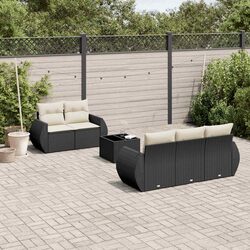 Specifications of the 6-Piece Black Garden Sofa Set