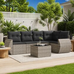 6 Piece Garden Sofa Set: Specifications and Materials