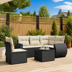 Specifications of the 6-Piece Black Outdoor Sofa Set