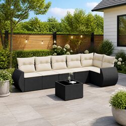 Specifications for 7 Piece Garden Sofa Set with Cushions