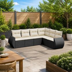 Specifications of 6 Piece Garden Sofa Set with Cushions