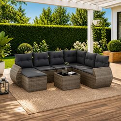Specifications of 8 Piece Modular Garden Sofa Set
