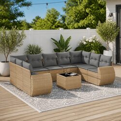 Detailed Specifications of 10 Piece Garden Sofa Set