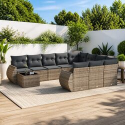Specifications of the 11-Piece Grey Outdoor Sofa Set