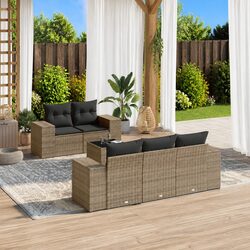 Specifications of 6 Piece Outdoor Poly Rattan Sofa Set