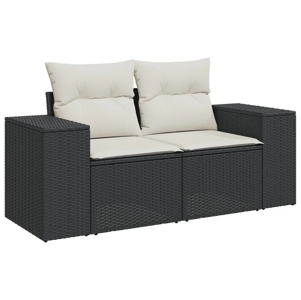 Garden Sofa Set Outdoor Patio Furniture Modular 4 Piece Black