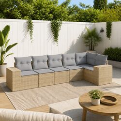 Specifications of 6-Piece Outdoor Garden Sofa Set
