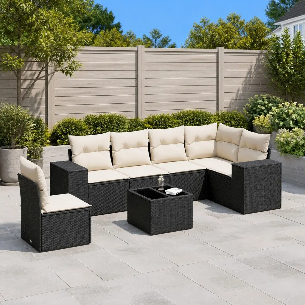 7 Piece Outdoor Garden Sofa Set
