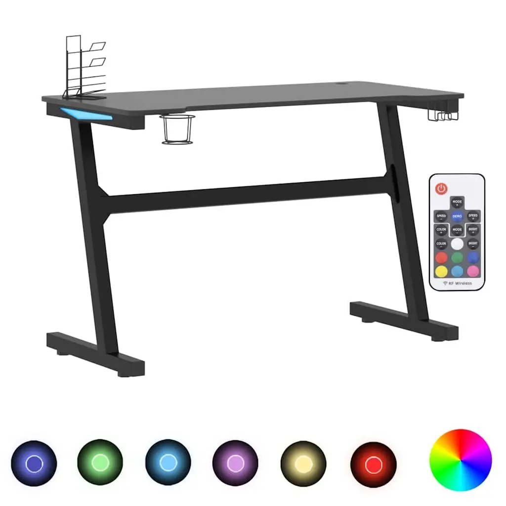 Gaming Desk for Home Office 110x60x75cm Black