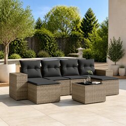 Specifications of 7 Piece Grey Modular Sofa Set