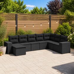Specifications of 8-Piece Modular Garden Sofa Set