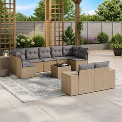 10-Piece Garden Sofa Set Dimensions and Specs