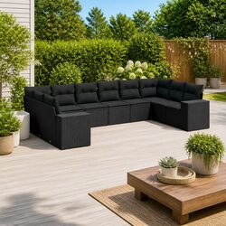 10 Piece Modular Garden Sofa Set with Cushions Specifications