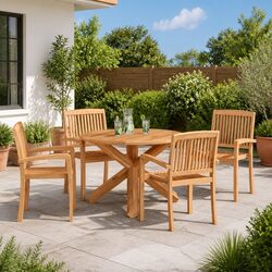 5-Piece Outdoor Round Dining Set - Specifications
