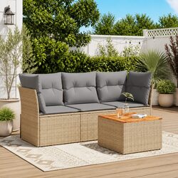 4-Piece Modular Outdoor Sofa Set - Specs Included