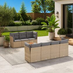 Factual 8-Piece Garden Sofa Set with Modular Design