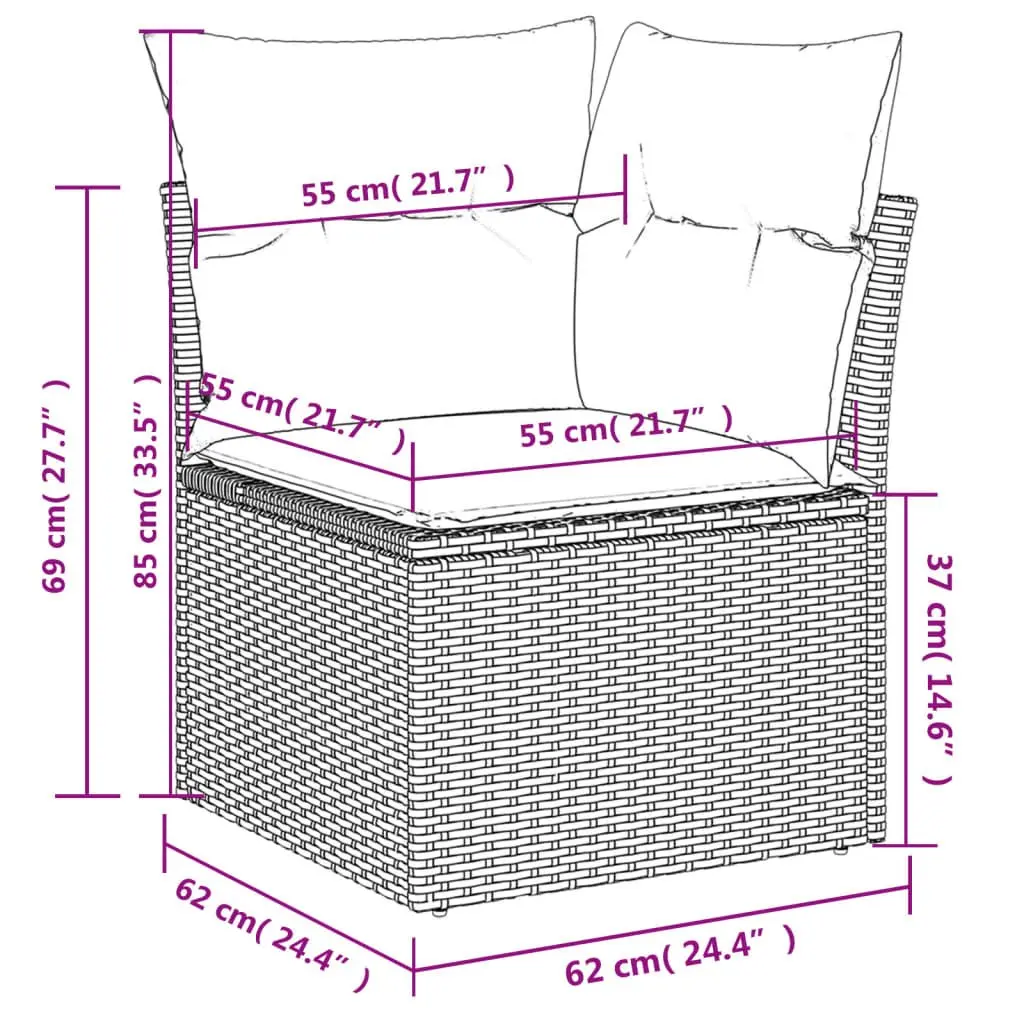 8-Piece Outdoor Garden Sofa Set
