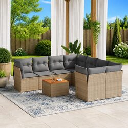 Specifications for the 9 Piece Garden Sofa Set